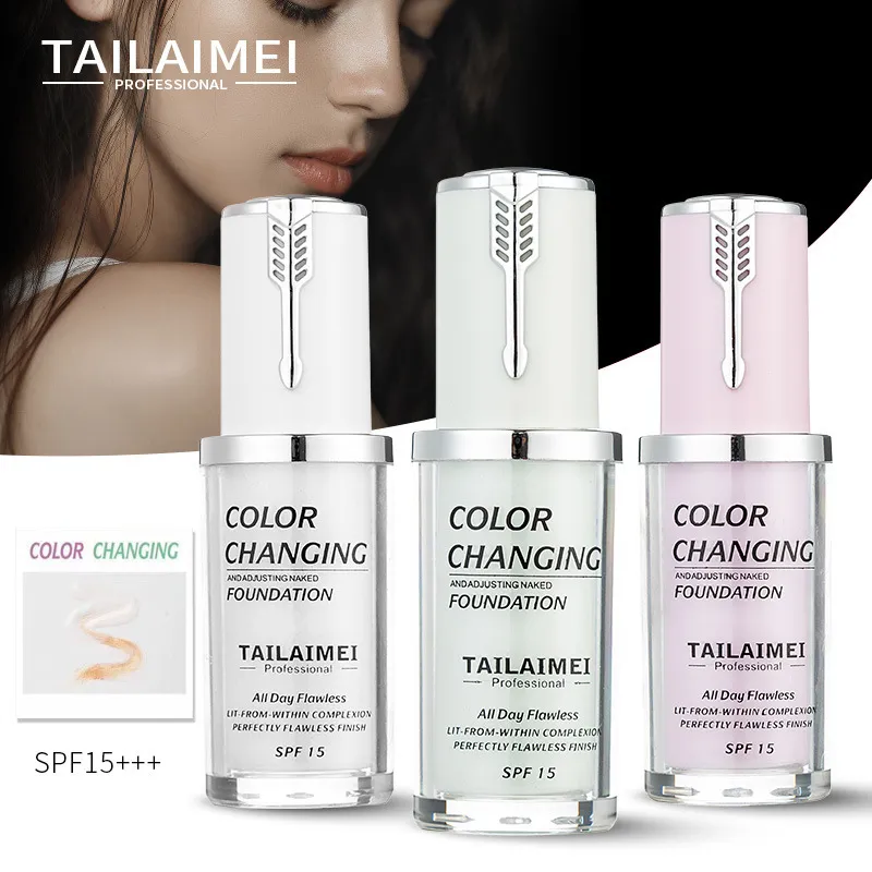 40ML Color Changing Liquid Foundation Oil-Control Concealer Cream