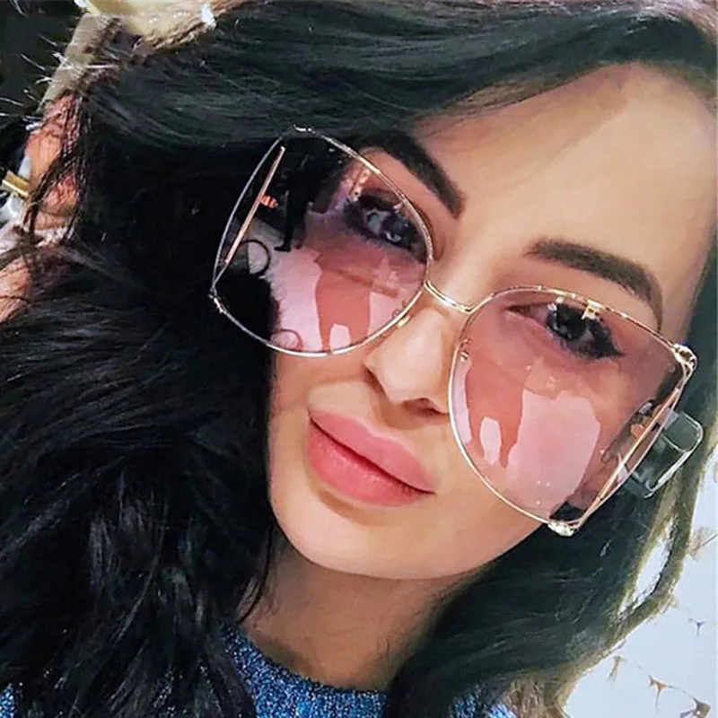 Fashion Oversized Pearl Decor Women Sunglasses