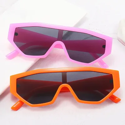 Fashion Big Frame One-piece Design Sunglasses