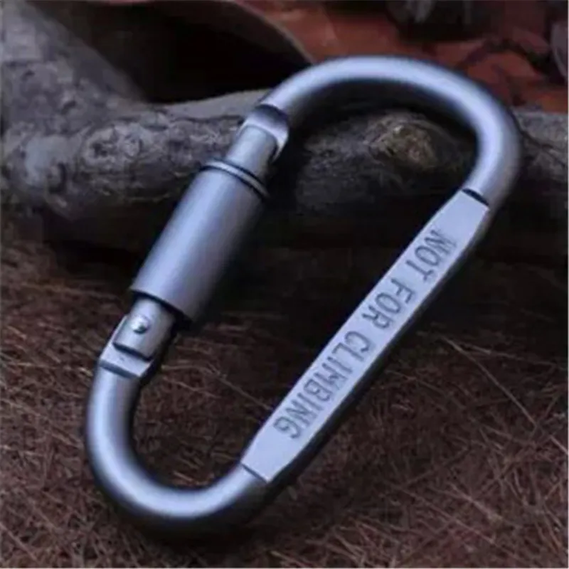 Portable D Shape Aluminum Alloy Hanging Buckle