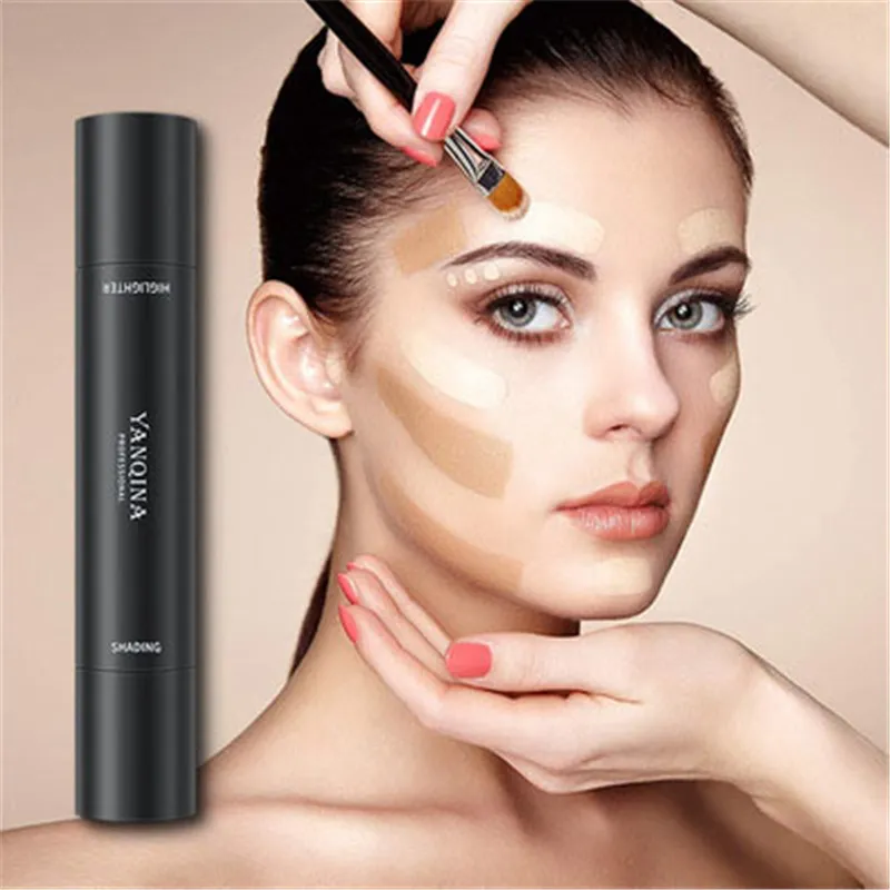 2 Colors Double Head Contour Highlighter Pen
