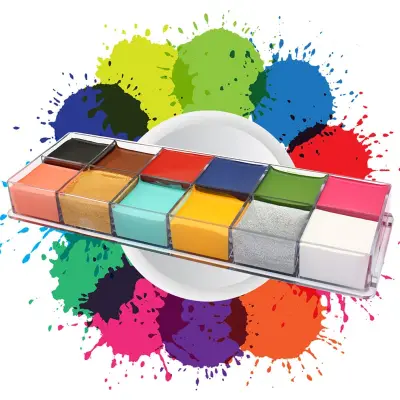 12 Colors Face Body Art Painting Oil Facial Makeup Palette