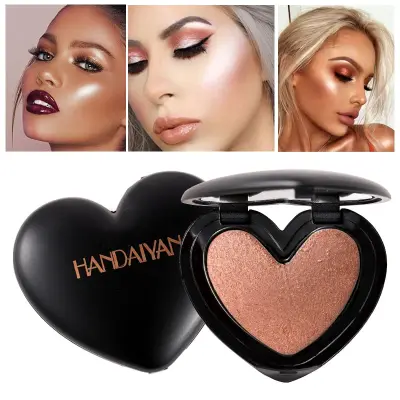 6 Colors Optional Heart Shaped Highlighting Powder