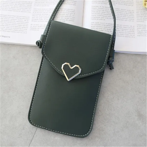 Woman Simple Transparent PVC Patchwork Screen-touching Mini bag
