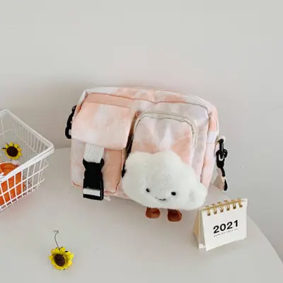 Women Fashion Tie-dye Printing Square Crossbody Bag