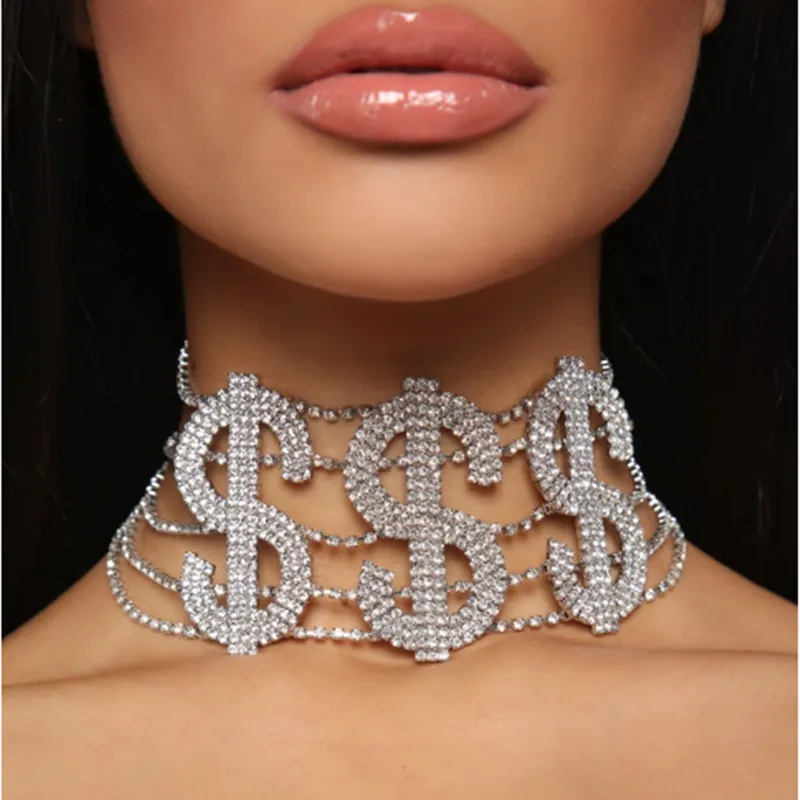 Delicate Flash Diamond Choker Necklace