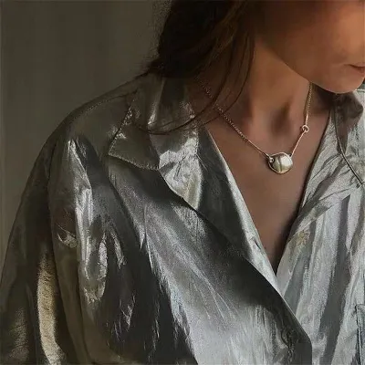 Fashion Geometric Metal Pendant Necklace