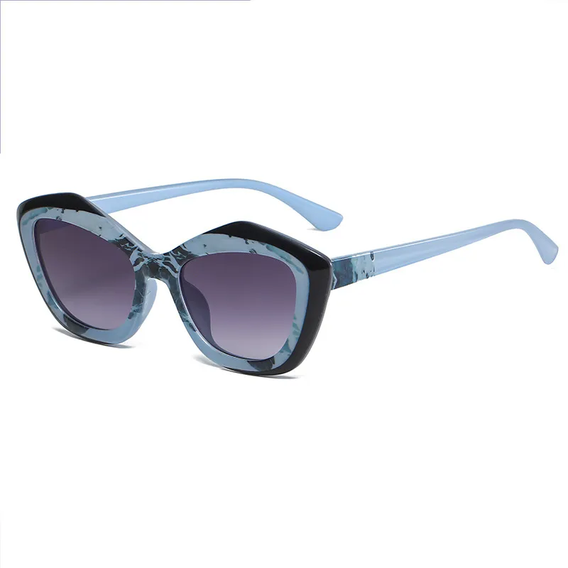 Women Chic Candy Color Cat Eyes Shaped Sunglasses