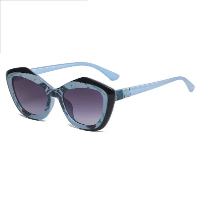Women Chic Candy Color Cat Eyes Shaped Sunglasses