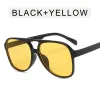 Bright Black Frame Yellow Film