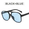 Bright Black Frame Blue Film