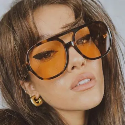 Women Fashion Big Frame All-match Sunglasses
