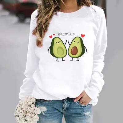 Women Casual Long-sleeved Leopard Graphic Printed Round Neck T-shirt