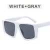 Solid White Frame All Grey