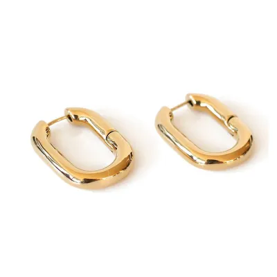Wholesale Simple Geometric Square Shape Hoop Earrings