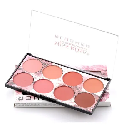 Portable 8 Color Matte Natural Nude Brightening Skin Color Blusher Palette