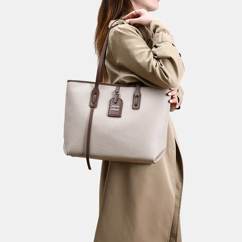 Bag Women'S 2025 Soft Leather Shoulder Bag Commuter Large Capacity Tote Bag Simple Women'S Handbag Big Bag