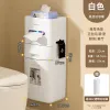 White Wall-Mounted Trash Can