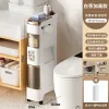[15CM High Side Paper Throwing Port] Gap Garbage Storage Cabinet 30 Garbage Bags