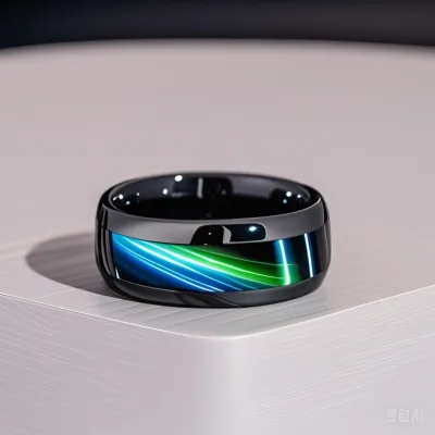 Men'S Inlaid Blue Tiger Eye Stone Patch Stainless Steel Ring Jewelry Black Blue Aurora Sphere