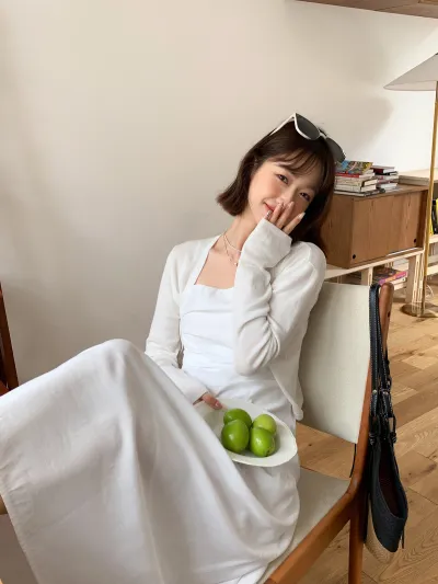Xiuye Tencel Lyocell Korean Style Simple Fashionable Elegant Knitted Cardigan Sunscreen Air-Conditioning Thin Shirt