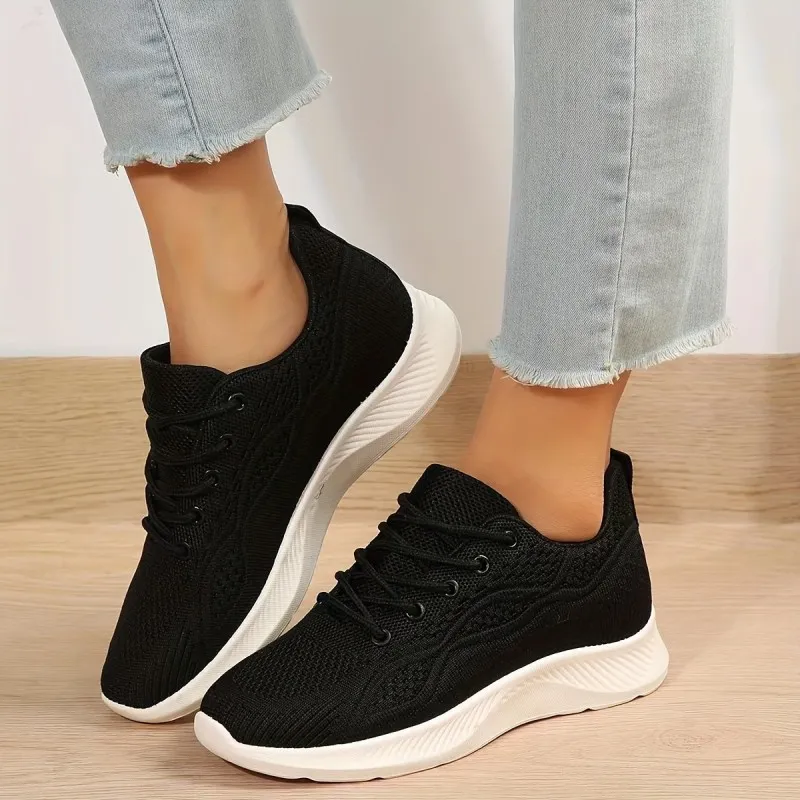 Women Fashion Casual Plus Size Breathable Thick-Soled Sneakers