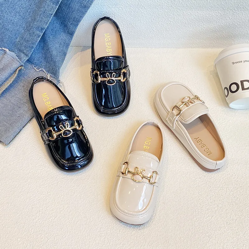 Kids Girls Fashion Casual Cute Rabbit Pattern Flat Sling Back PU Slippers