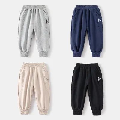 Kids Toddler Boys Casual Fashion Basic Solid Color Trousers