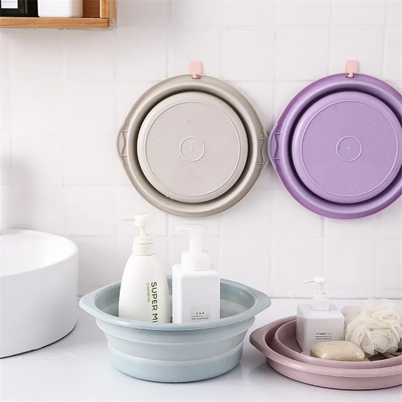 35*12cm Outdoor Travel Portable Foldable Plastic Basin
