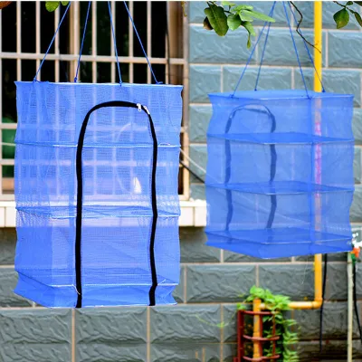 40*40*65CM Multilayer Anti-fly Insect Drying Cage Drying Net Fishing Gear