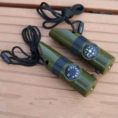 Camping Lifesaving 7 In 1 Multi-function Whistle
