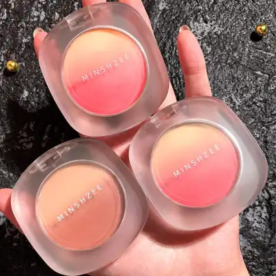 Gradient Face Blush Palette Natural Powder Rouge Makeup