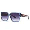 Blue Frame Leopard Print