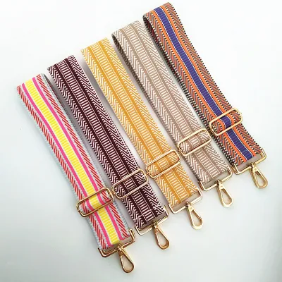Embroidery Shoulder Straps Ethnic Style Adjustable Colorful Women Bag Accessories