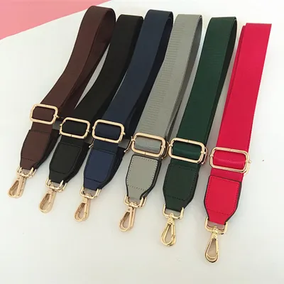Nylon Solid Color Thickened Shoulder Straps Adjustable Women Bag Accessories