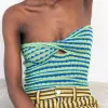Light Green +Blue Stripes