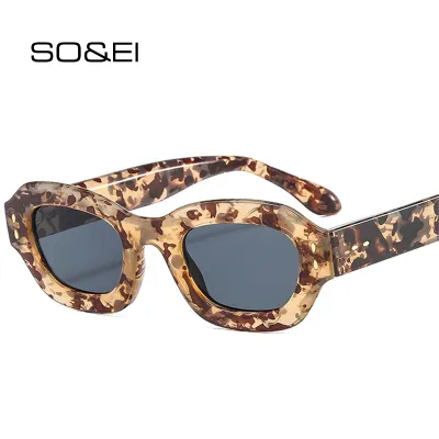 Women Trendy Polygonal Shaped Frame All-match Sunglasses