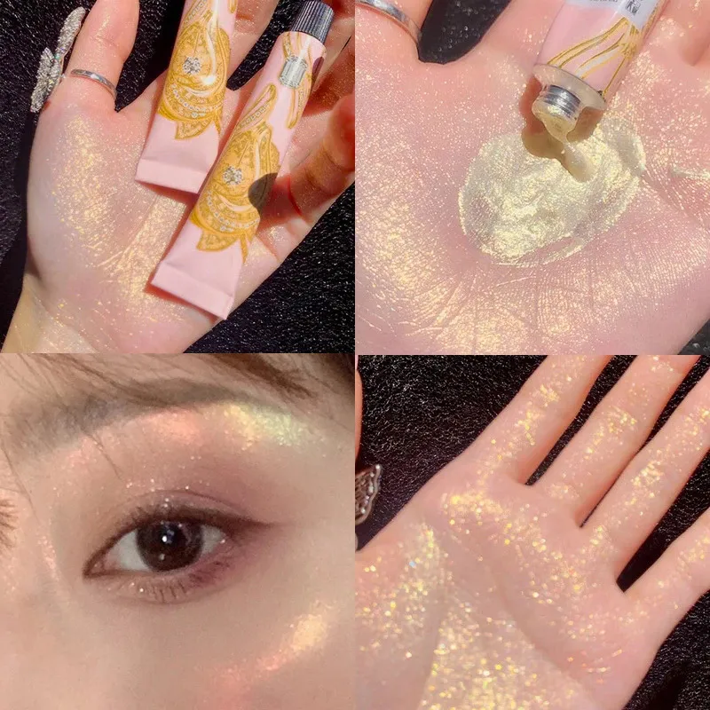 Waterproof Contouring Highlight Liquid Diamond Shining Brighten Face Body Shimmer Makeup Highlighter