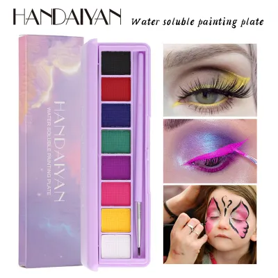 8 Colors Face Body Painting Oil Cream Flash Tattoo Painting Art Makeup Palette