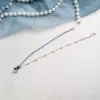4# Blue Stitching Pearl