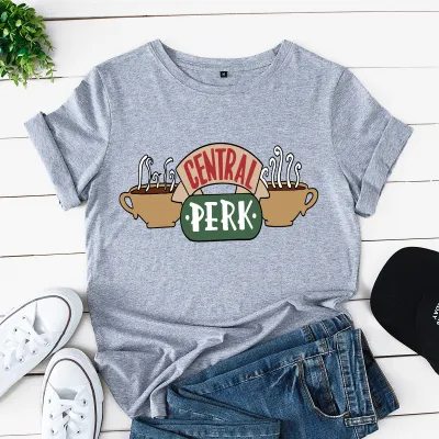 Wholesale Women Casual Central Perk Short Sleeve T-Shirt