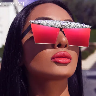 Wholesale Women'S Fashion Colorful Square Large Frame Sunglasses