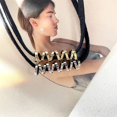 Women Simple Alloy Decoration Choker Necklace
