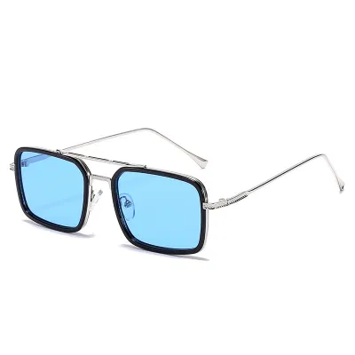Unisex Fashion Double Bridge Uv Blocking Sunglasses