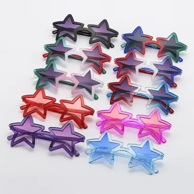 Fashion Multicolor Star Frame Sunglasses
