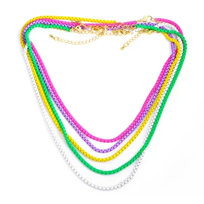 Women Fashion Personality Boho Candy Short Necklace