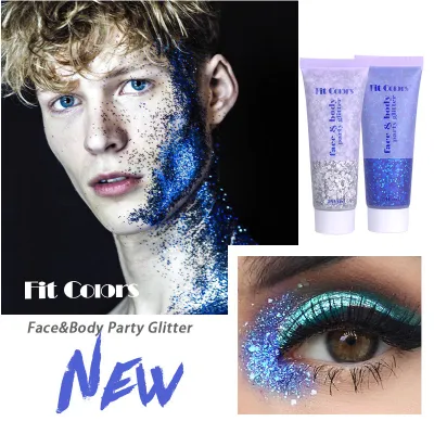 Fit Colors Glitter Sequin Gel Mermaid Scale Face Body Makeup