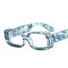 C15 Blue Flower Frame Transparent Film