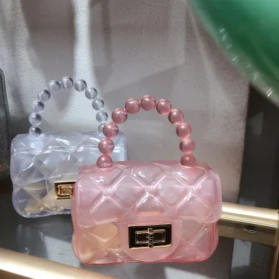 Fashion Chain Transparent Jelly Messenger Bag