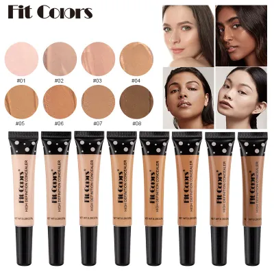 8-Color Tube Concealer Concealer Repairing Nourishing Liquid Foundation To Cover Black And Acne Spots